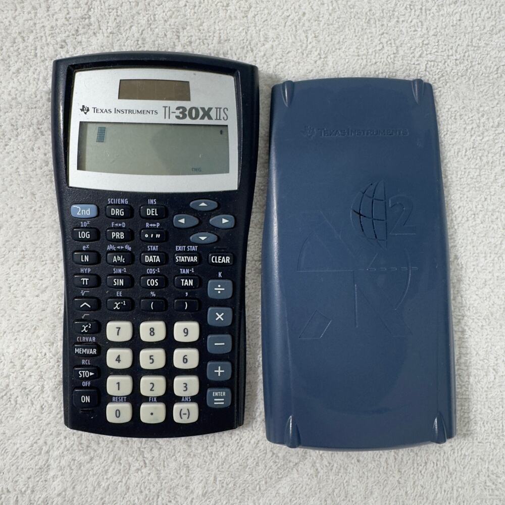 Texas Instruments TI-30X IIS Scientific Calculator w/ Cover‎ Tested Works